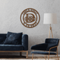 Ornate Circle Style - Personalized Names Monogrammed Wall Art