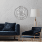 Ornate Circle Style - Personalized Names Monogrammed Wall Art