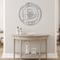 Ornate Circle Style - Personalized Names Monogrammed Wall Art