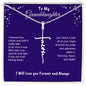 To My Granddaughter - Blessed Charm (Faith Necklace)