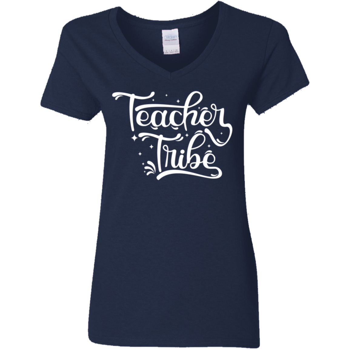 Teacher Tribe = Ladies' V-Neck