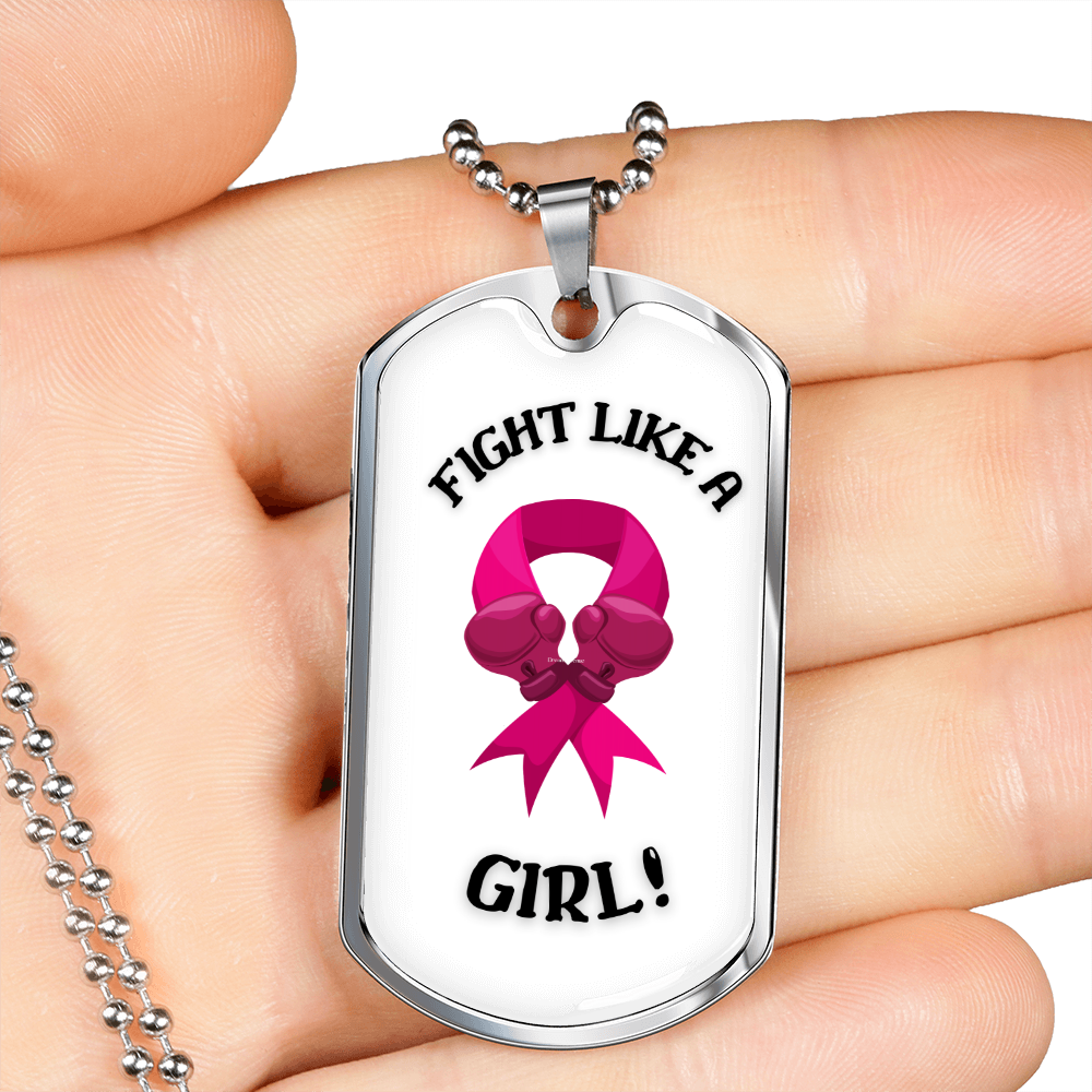 GIRL FIGHT - DOG TAG WHITE