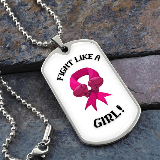 GIRL FIGHT - DOG TAG WHITE