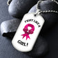 GIRL FIGHT - DOG TAG WHITE
