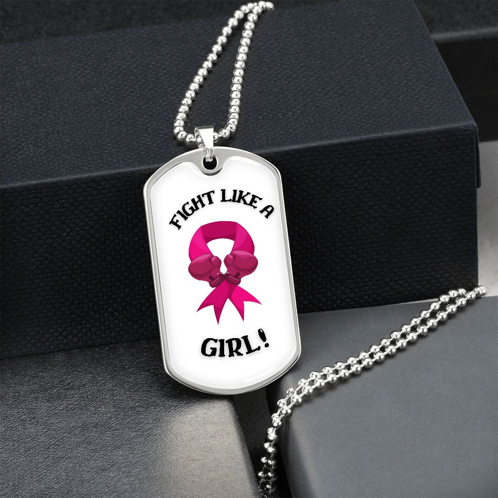 GIRL FIGHT - DOG TAG WHITE
