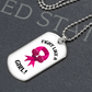 GIRL FIGHT - DOG TAG WHITE
