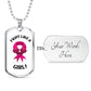 GIRL FIGHT - DOG TAG WHITE