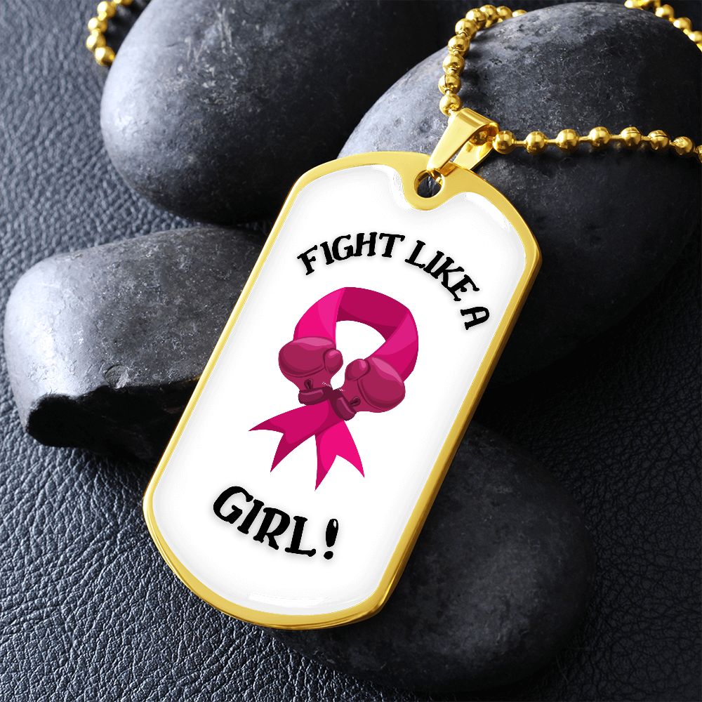 GIRL FIGHT - DOG TAG WHITE