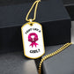 GIRL FIGHT - DOG TAG WHITE