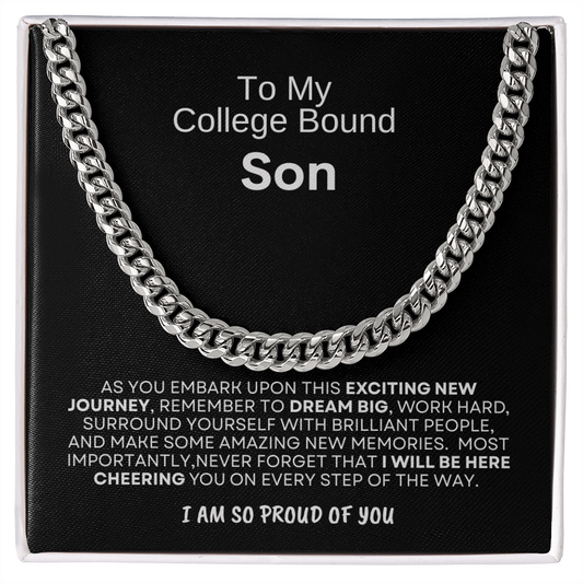 College Bound Son - So Proud of You