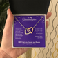 To My Granddaughter - Blessed Charm (Interlocking Necklace)