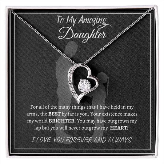 Amazing Daughter - Love You From Dad (Forever Necklace)